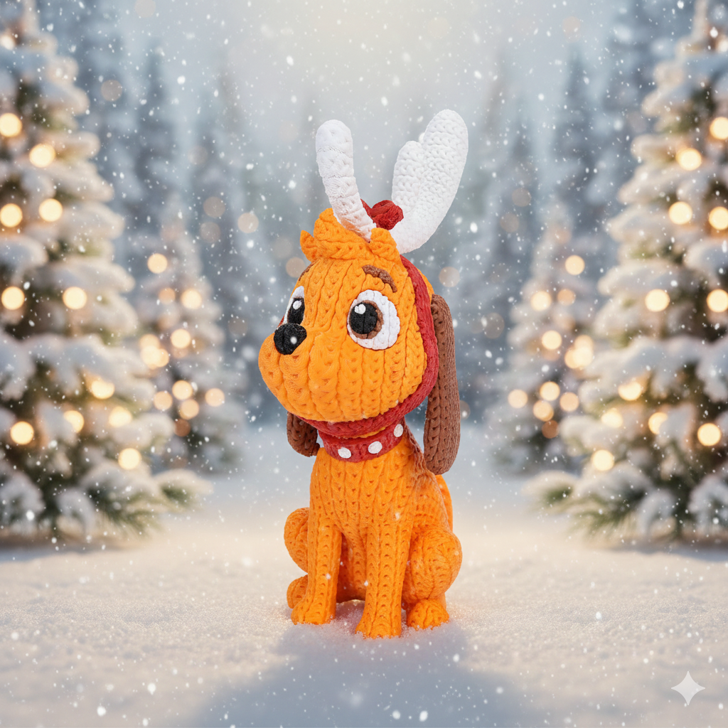 Knitted / Crochet Christmas Grinch & Max