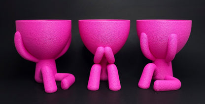 Hear/See/Speak No Evil Plant Pots