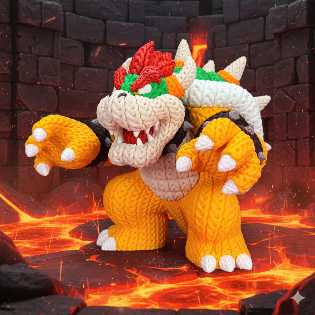 Knitted / Crochet Super Mario Crew