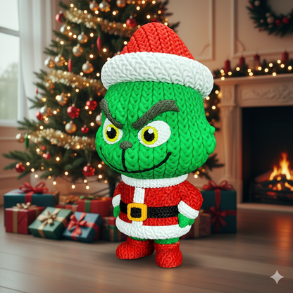 Knitted / Crochet Christmas Grinch & Max
