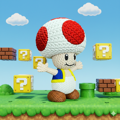 Knitted / Crochet Super Mario Crew
