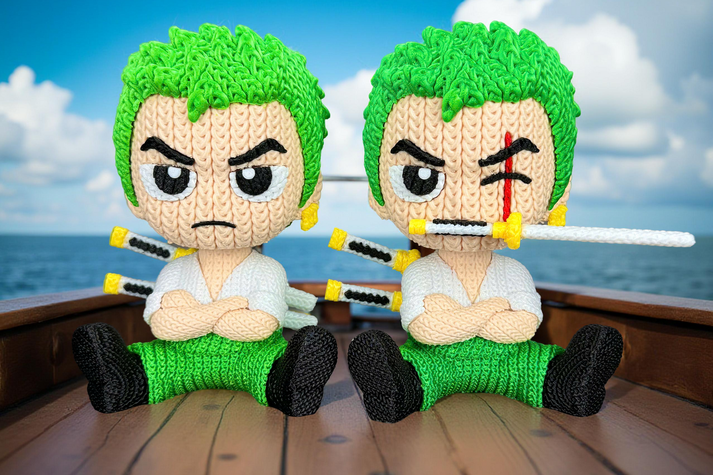 Knitted / Crochet One Piece Straw Hat Pirates