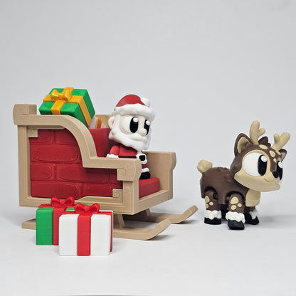 Santa & Sleigh Set