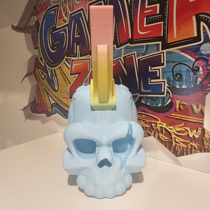 Universal Headset Stand - Blue Skull