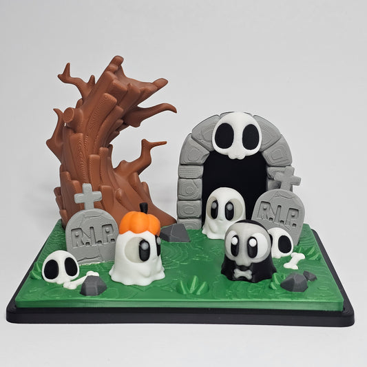 Mini Spooky Graveyards