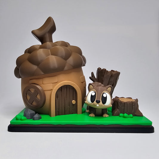 Squirrel Pocket Pet with Squirrel House