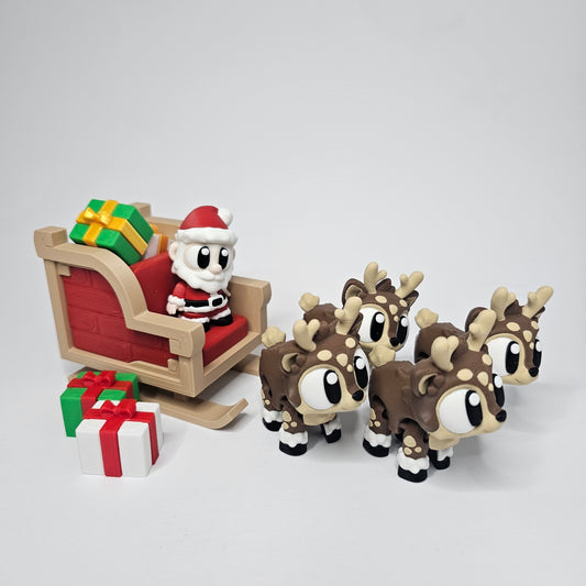 Santa & Sleigh Set