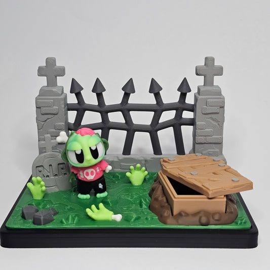 Mini Spooky Graveyards