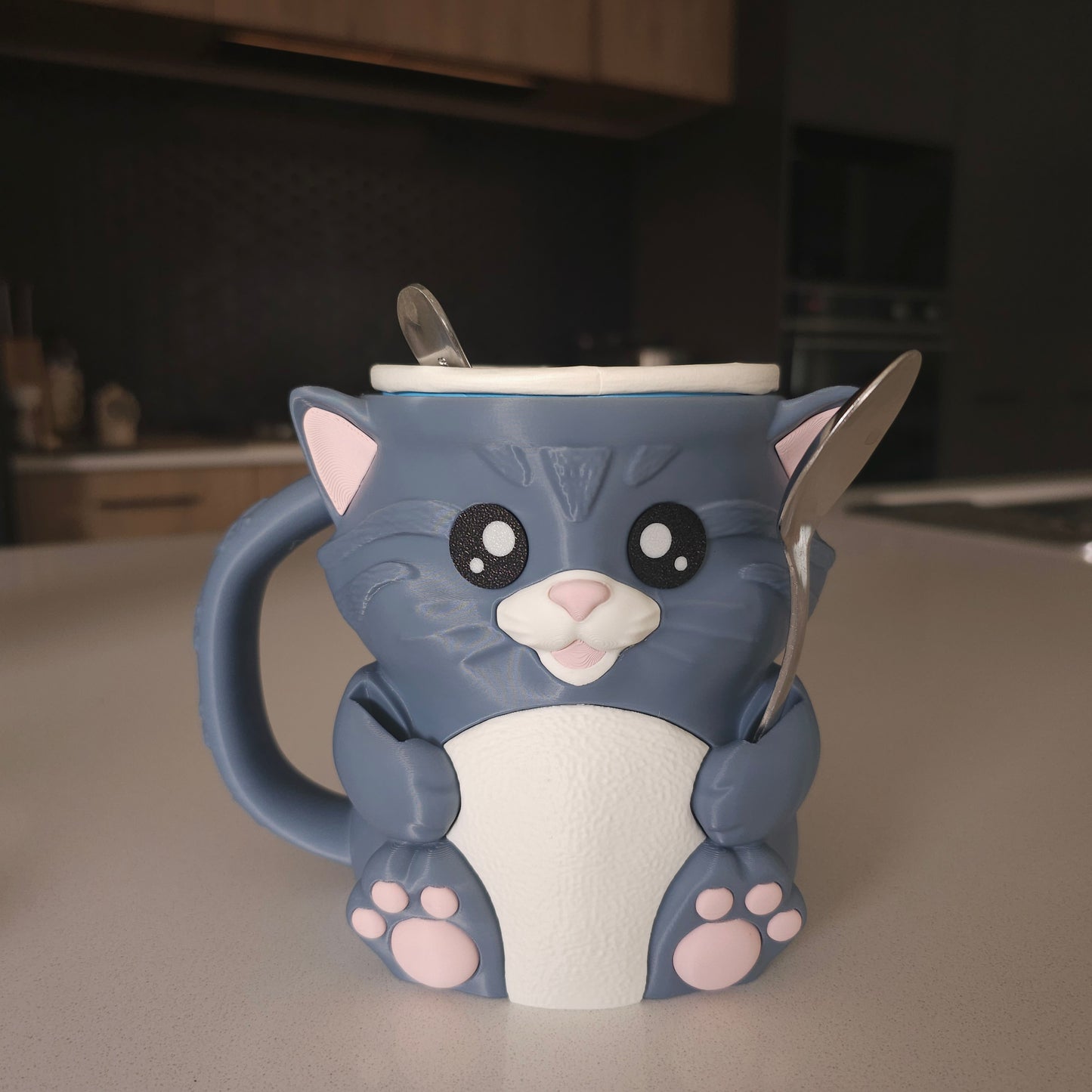 Cuddles -  the Cat Ice Cream Pint Holder