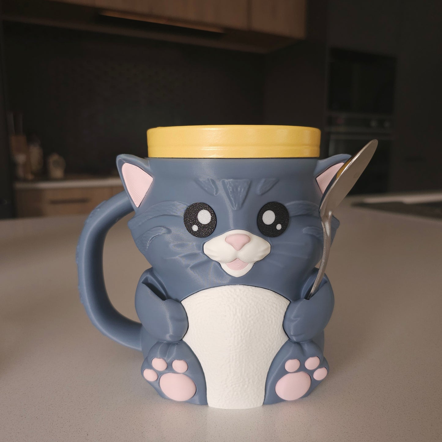 Cuddles -  the Cat Ice Cream Pint Holder